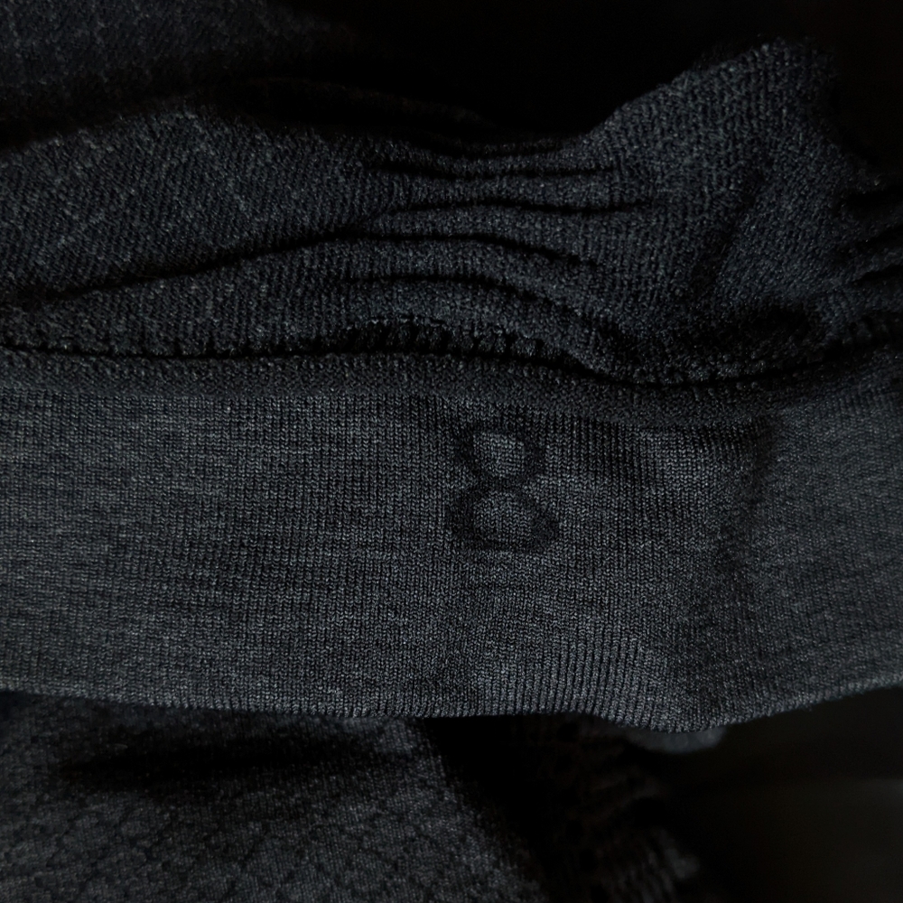 Lululemon In The Flow Crop II Heathered Deep Coal Leggings | Size 8 - Picture 12 of 14